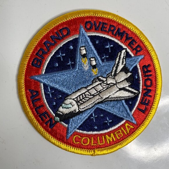 5 Vintage NASA Columbia Space Shuttle Mission Embroidered Patches Young Crippen - Picture 3 of 8